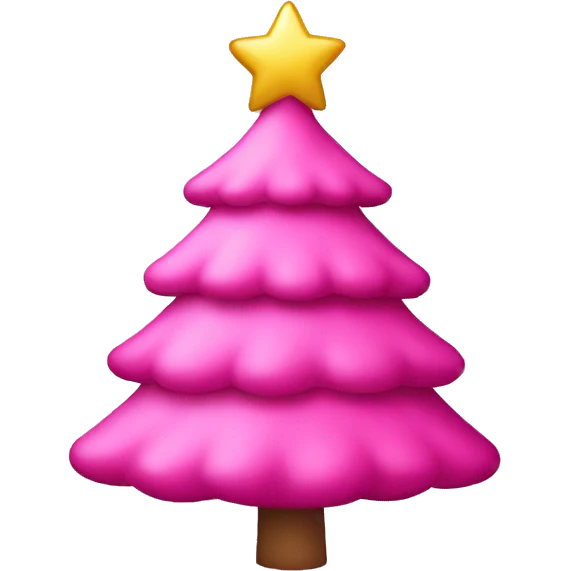 pink christmas tree emoji