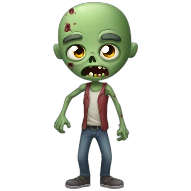 Zombie with one arms emoji