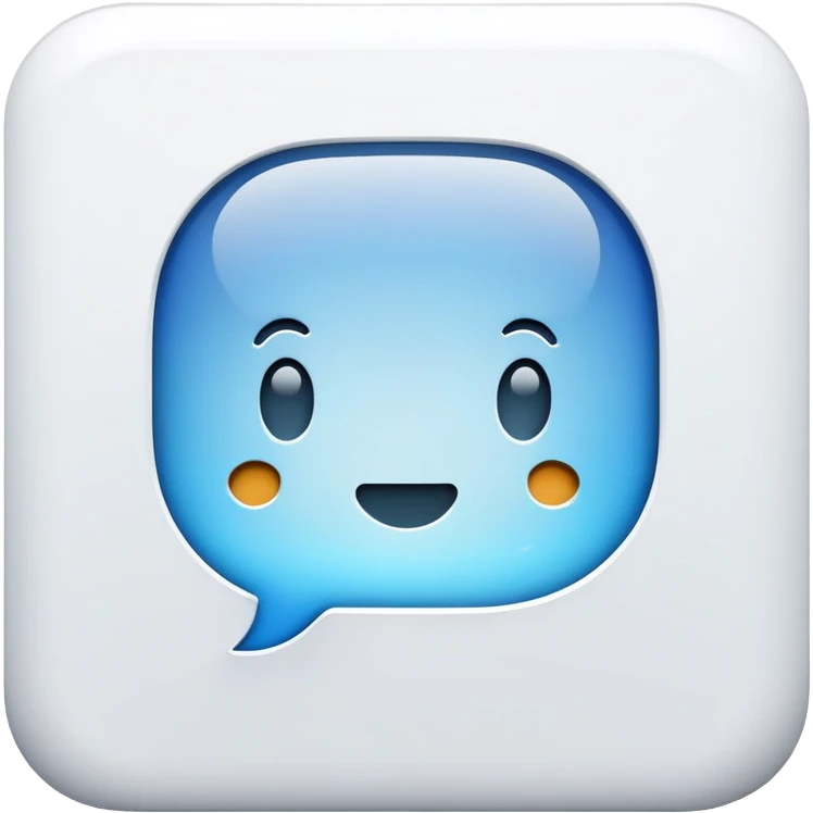 square speech bubble icon with periods inside emoji