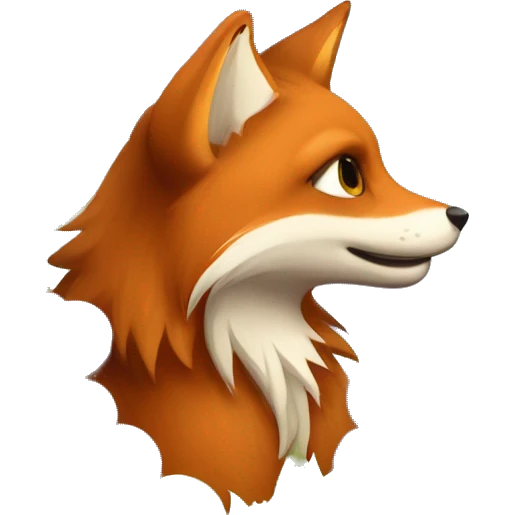 A fox looking up under the grapes, as in Aesop's fairy tale of the fox and the grapes. emoji