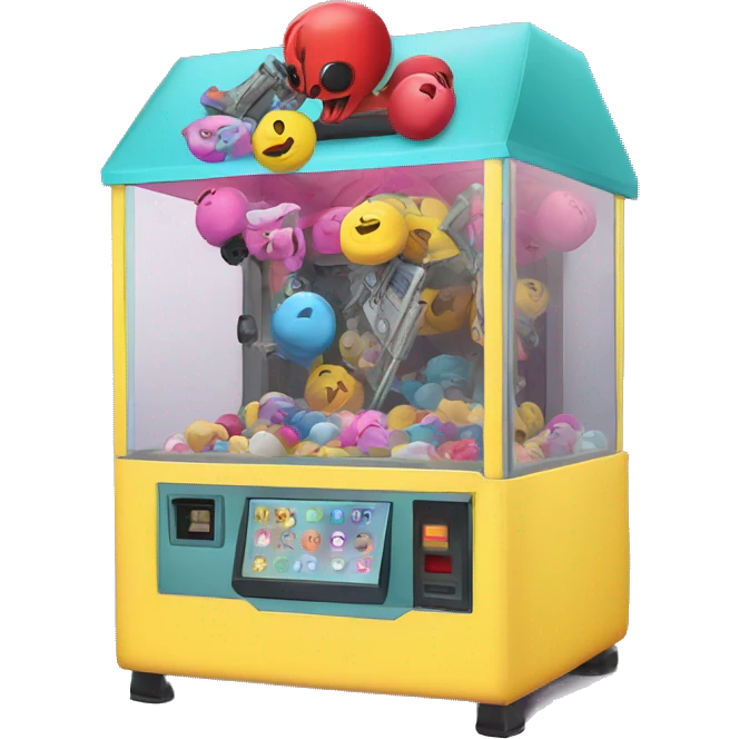 claw machine with guns emoji