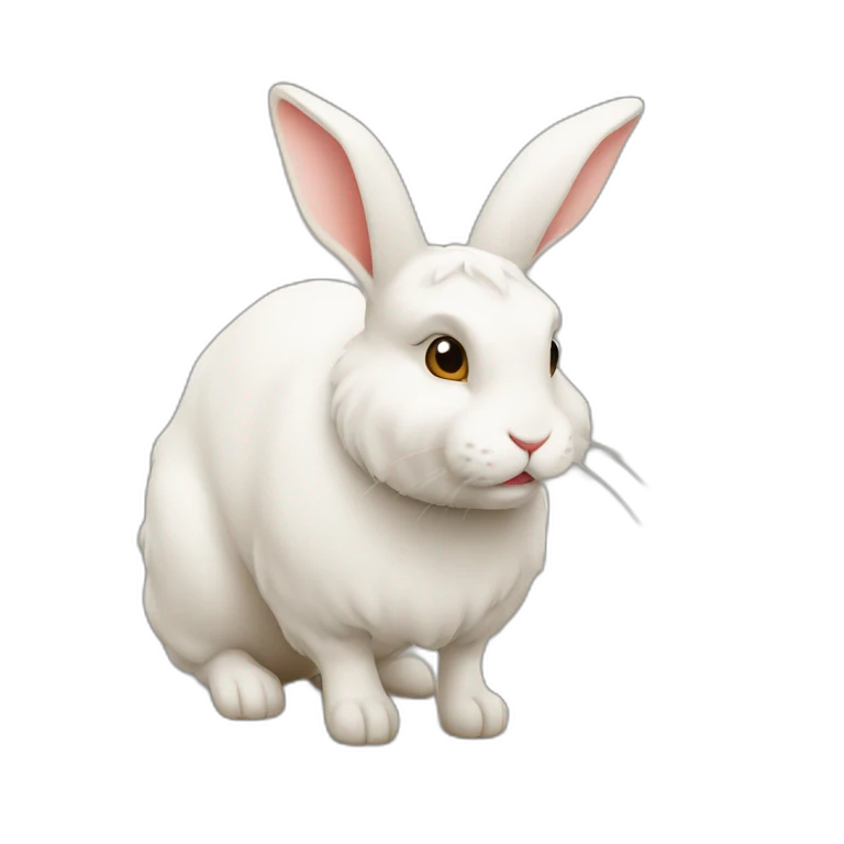 Lapin qui tue une vache emoji