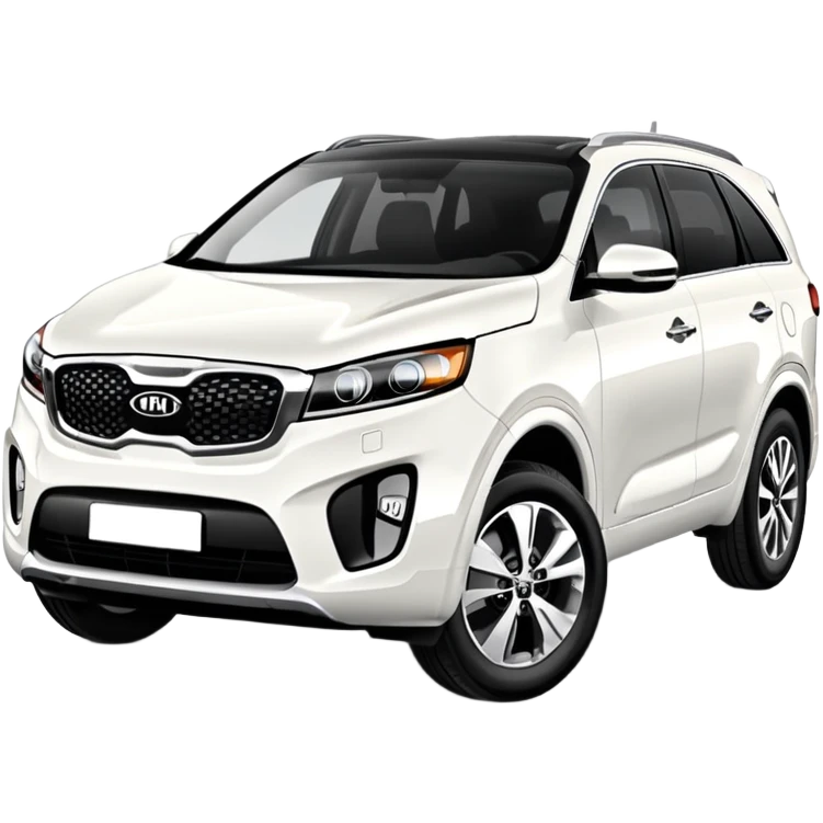 white Kia Sorento SUV car emoji
