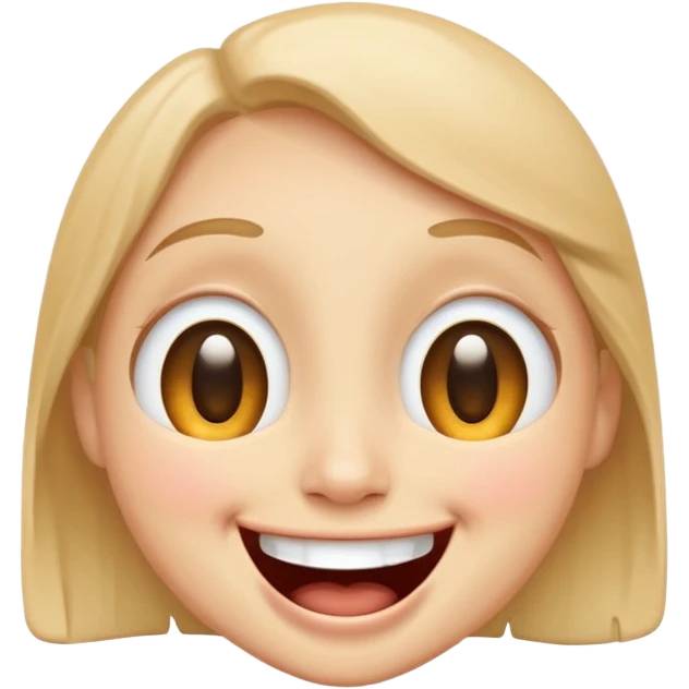 Emoji, laughing face with tears of joy, wide smile, big eyes emoji