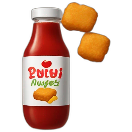 nuggets with ketchup emoji