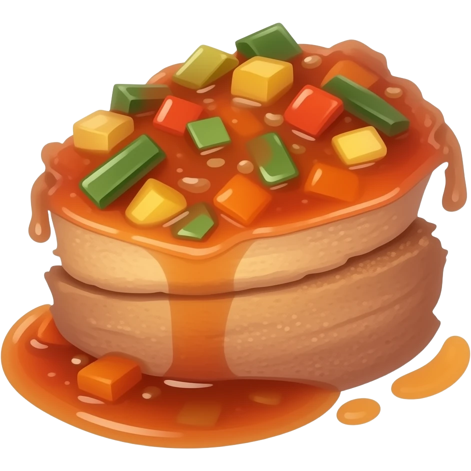 Crispy Sweet and Sour Pork emoji