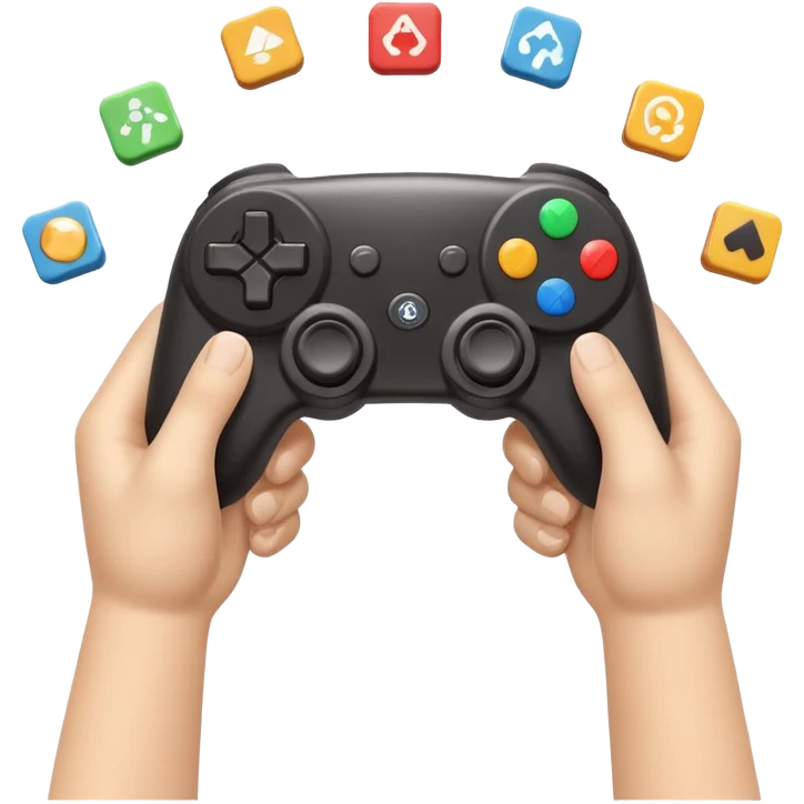 kids gamertap hand  icons 3d  emoji