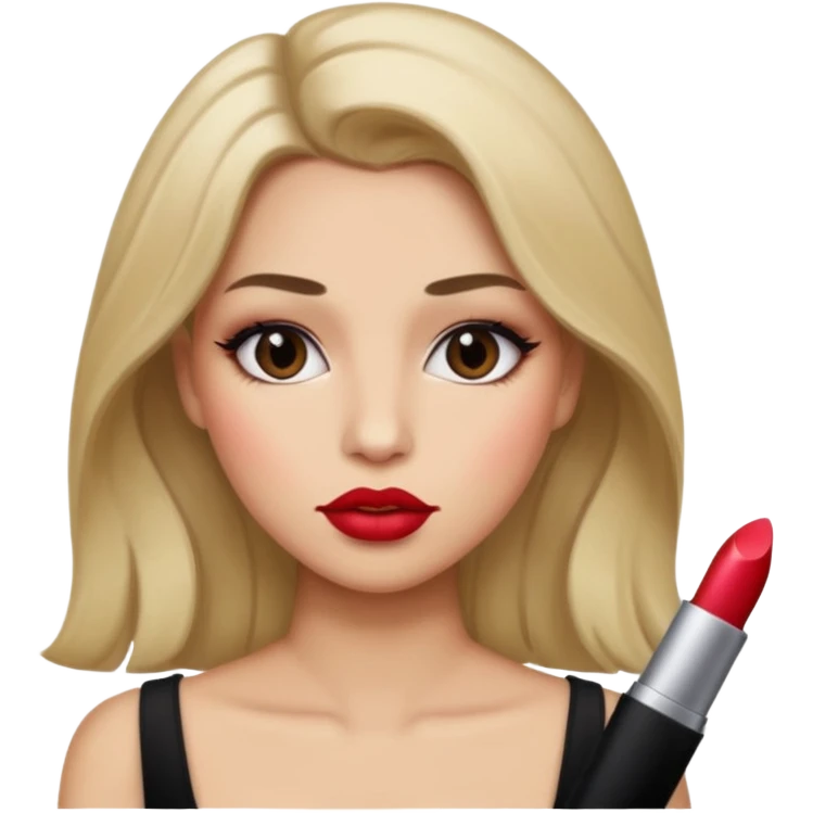 CHEVEUX UN PEU PLUS FONCER AVC DU MAQUILLAGE emoji