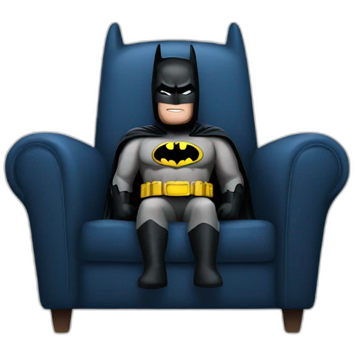 batman sitting chair emoji