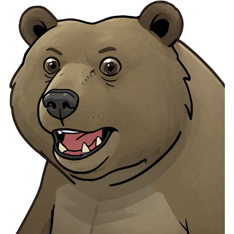 Grizzly bear emoji
