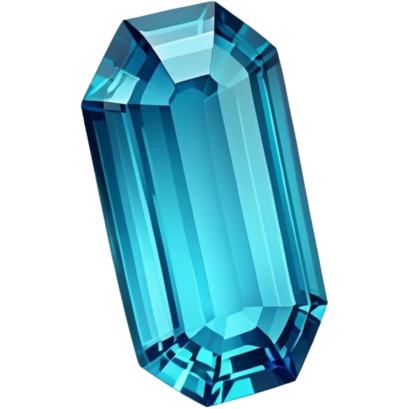 Indicolite tourmaline gemstone with deep electric blue color and elongated crystal shape emoji
