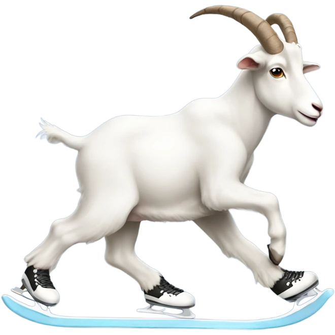 Goat ice skating  emoji