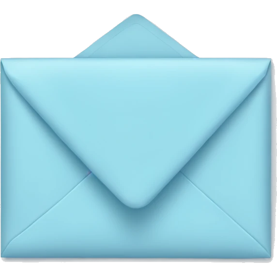 pastel blue envelope emoji