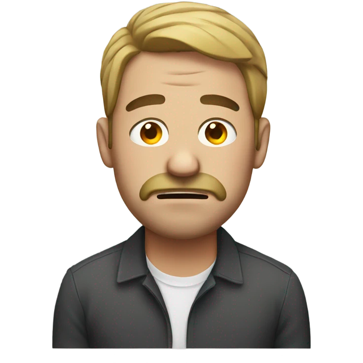 Man with hangover  emoji