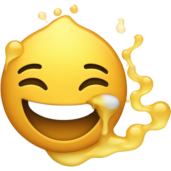 happy face vomitting hoeny emoji