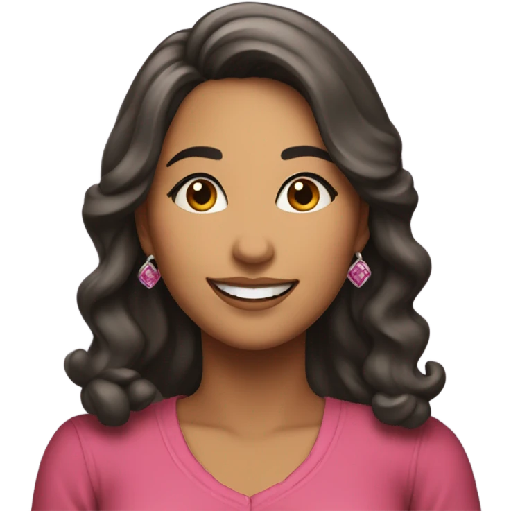 Latina in love emoji