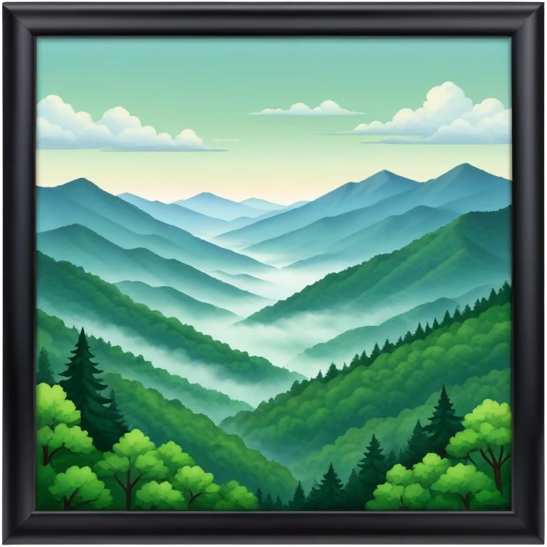 Great Smokey mountains emoji