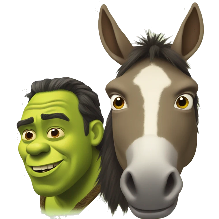 shrek and donkey emoji