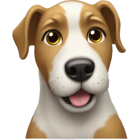 Dog on a train emoji