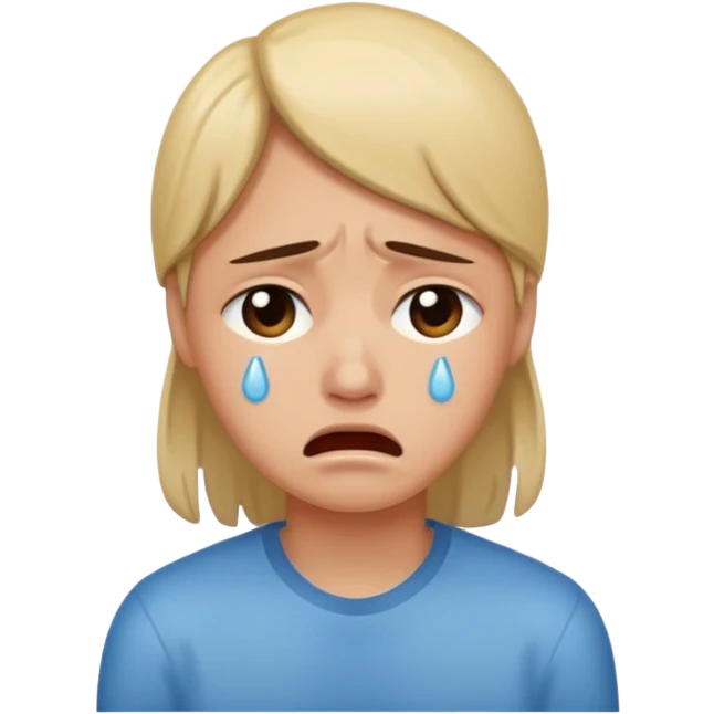 Crying hard emoji
