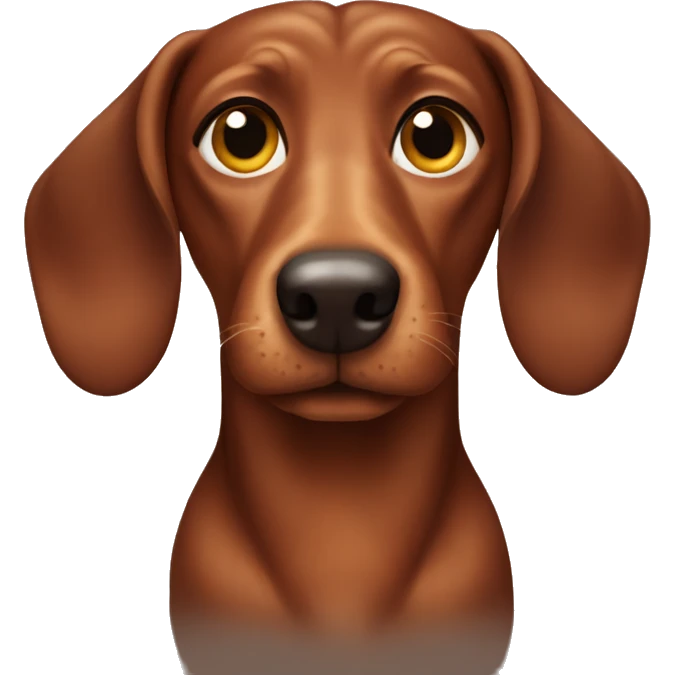 brown wiener dog emoji