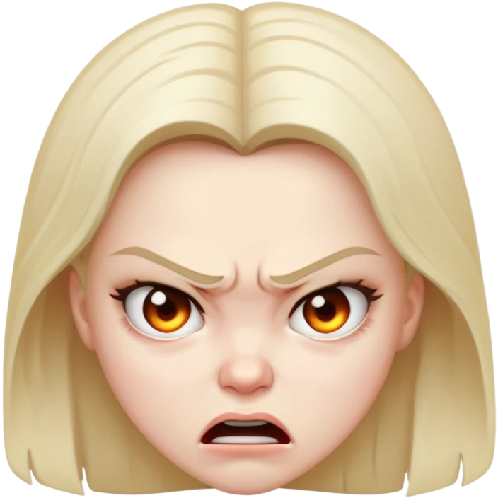 Girl angry emoji