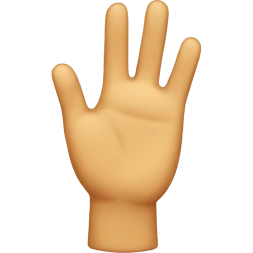 Emoji face with a welp hands emoji