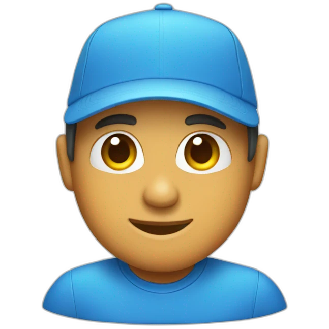 Surf blue hat emoji