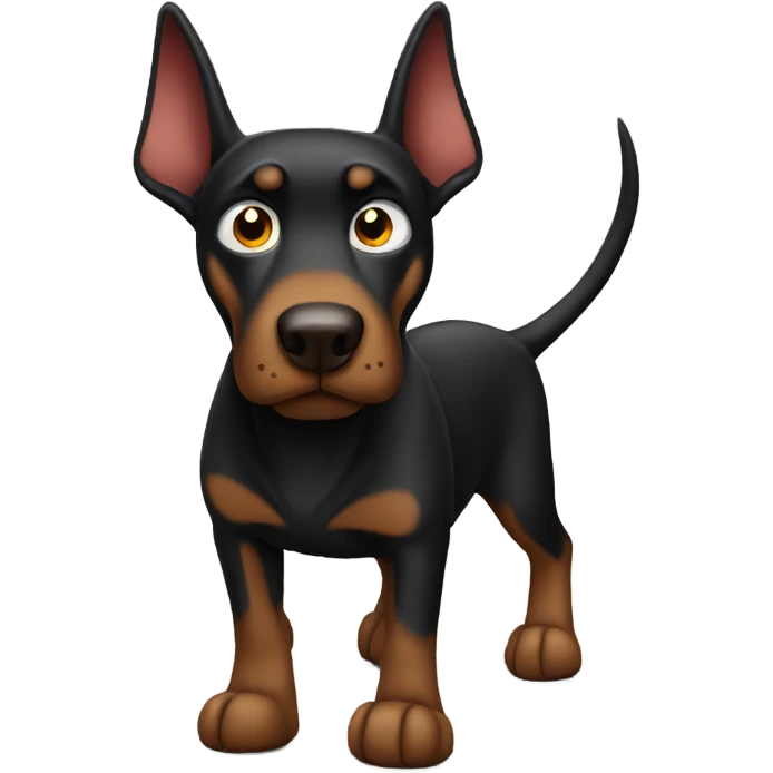 black doberman angry emoji