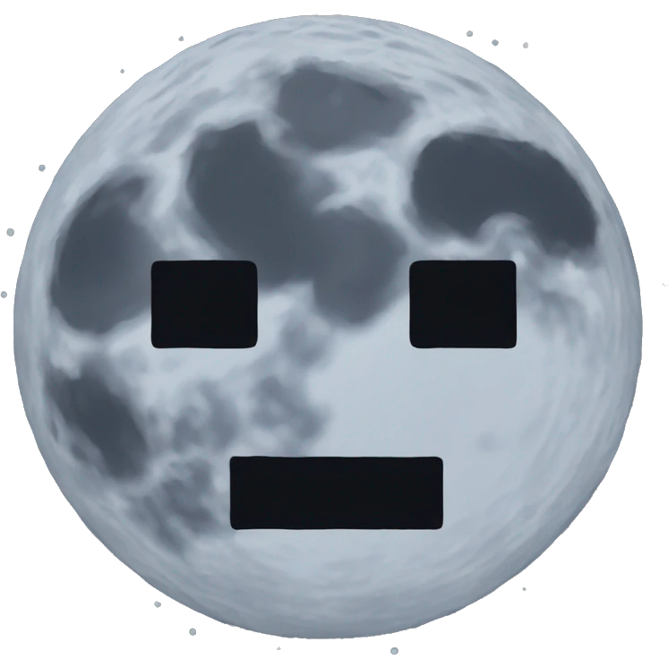 Minecraft moon emoji