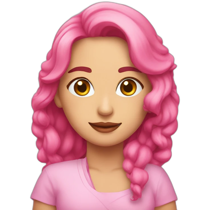 Pembe kurbağa emoji