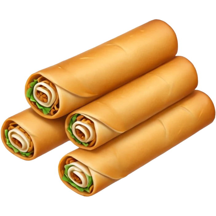 spring roll, lumpia emoji
