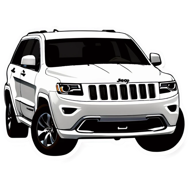 Black Jeep grand Cherokee  emoji