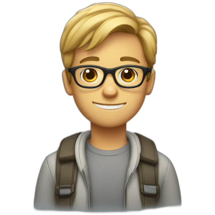 Andy-boy-with-eyeglasses emoji