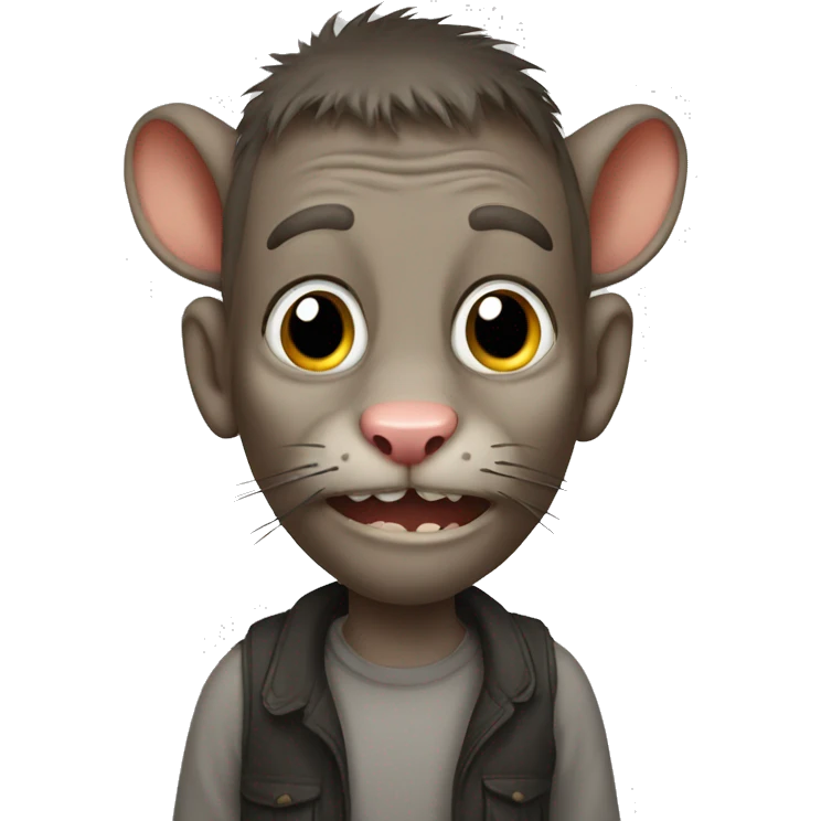A ugly rat emoji
