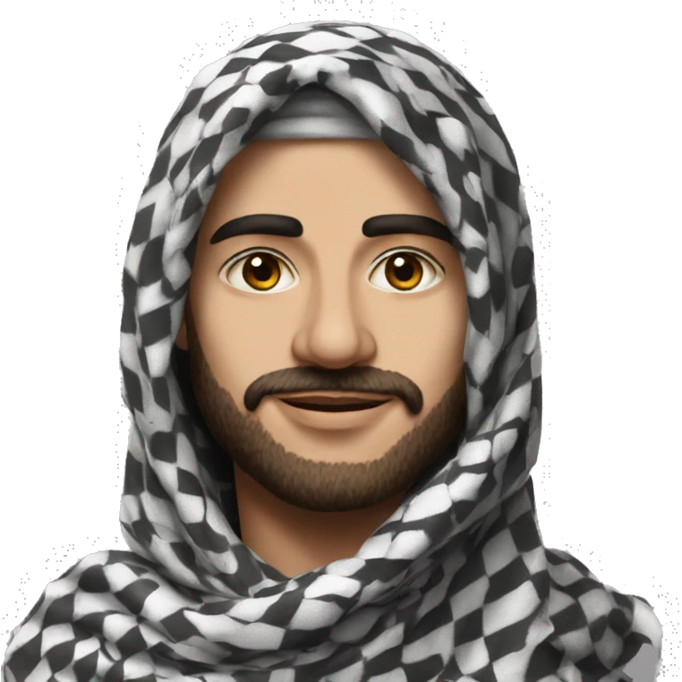 photorealistic just keffiyeh emoji