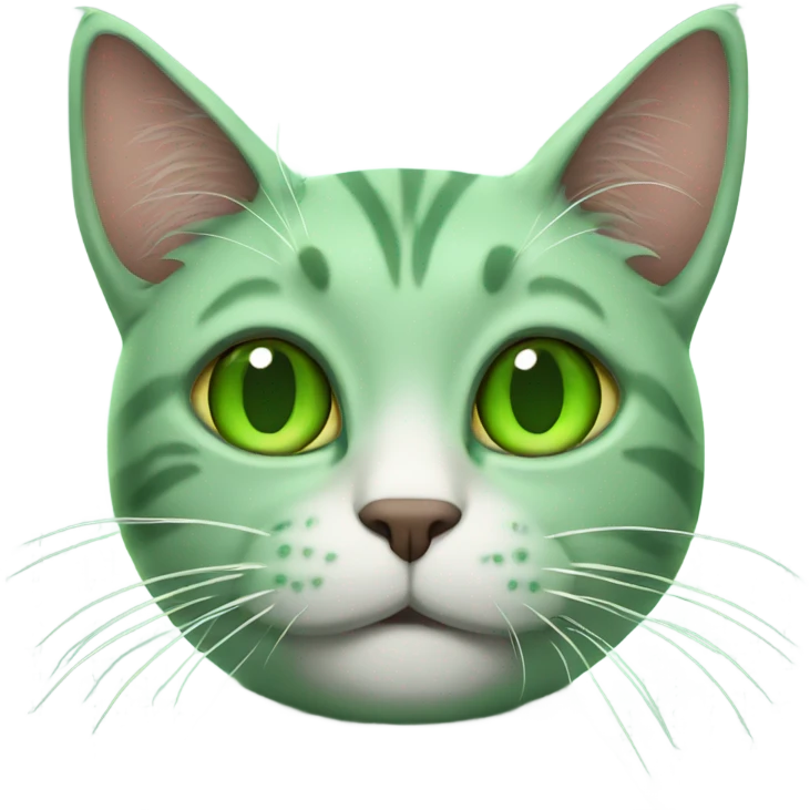 Marijuana happy green cat emoji