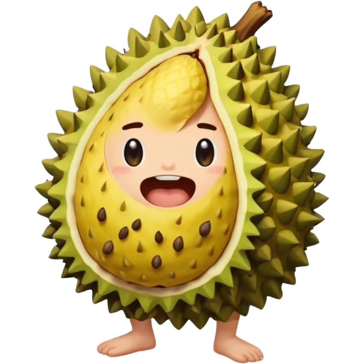 durian shit coming out from ass emoji