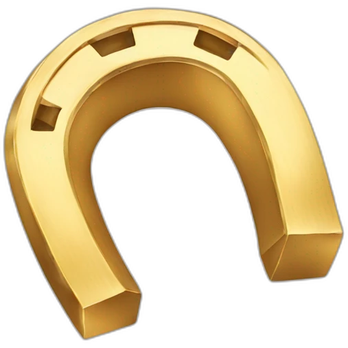 gold horseshoe  emoji