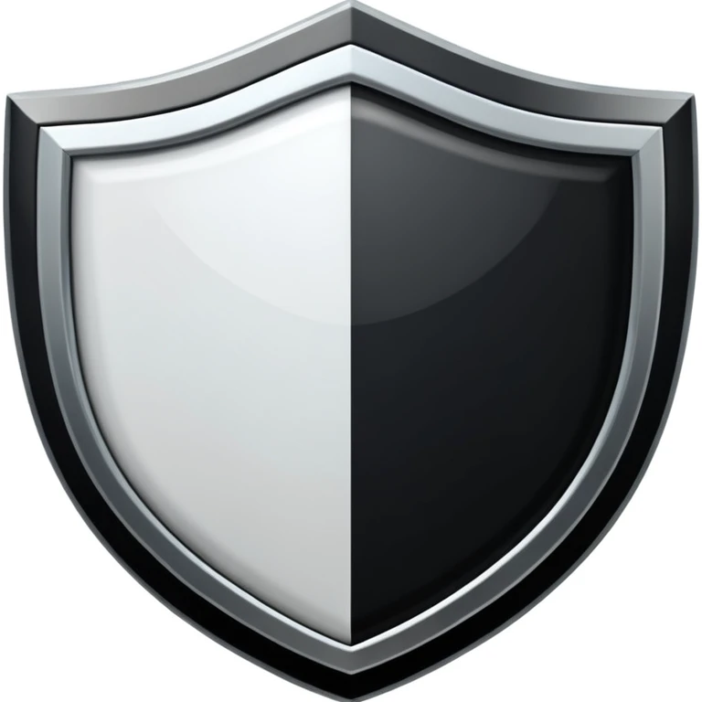 Give me a shield with 2 white and black square  emoji