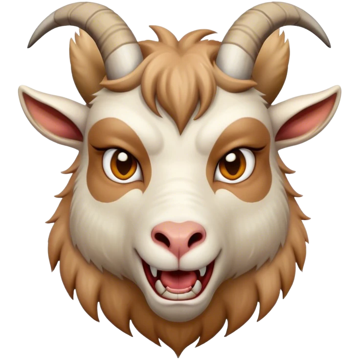 Angry goat emoji