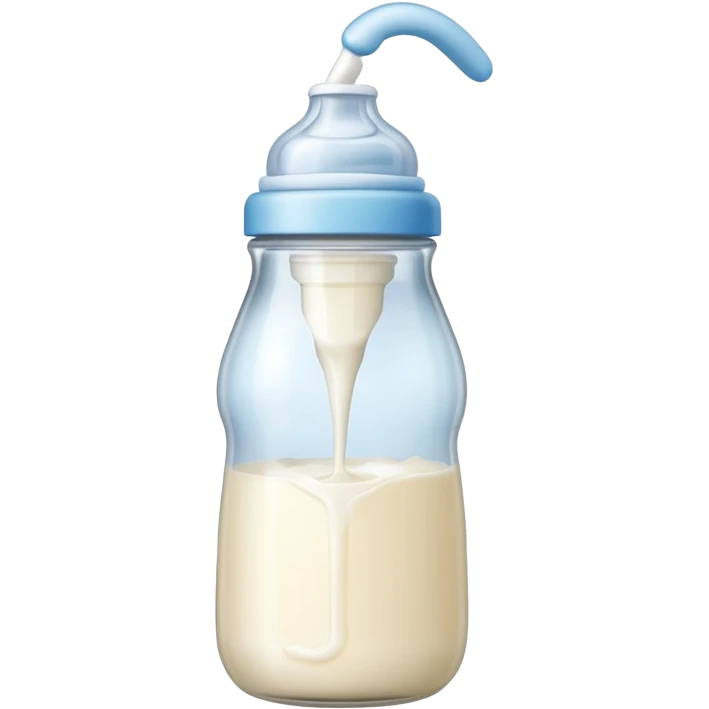 baby bottle tilted right emoji