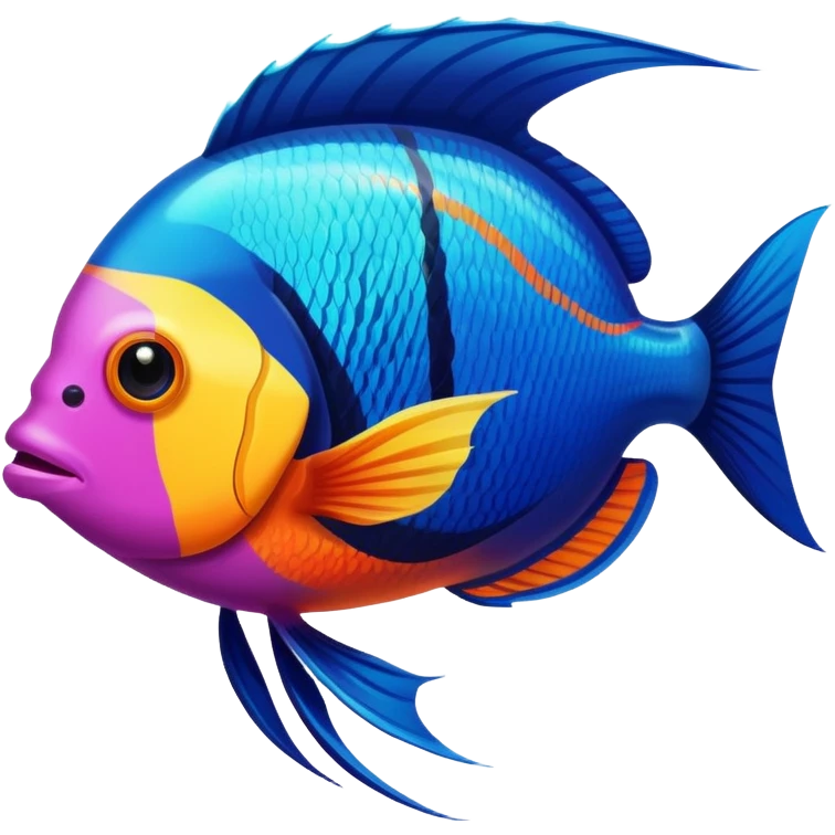 colorful tropical fish emoji