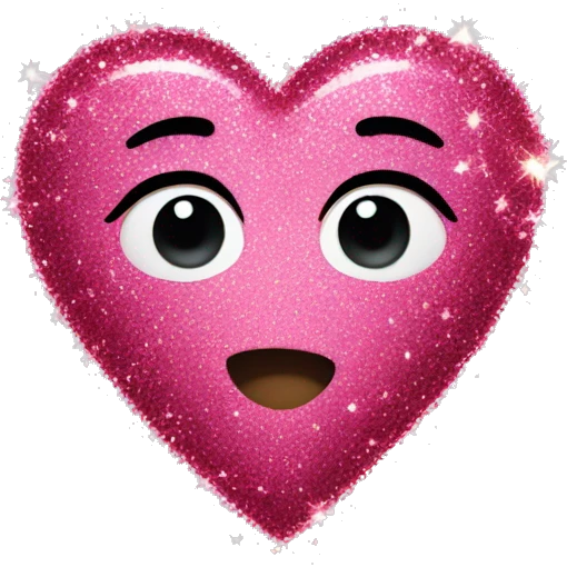 Heart with glitter  emoji