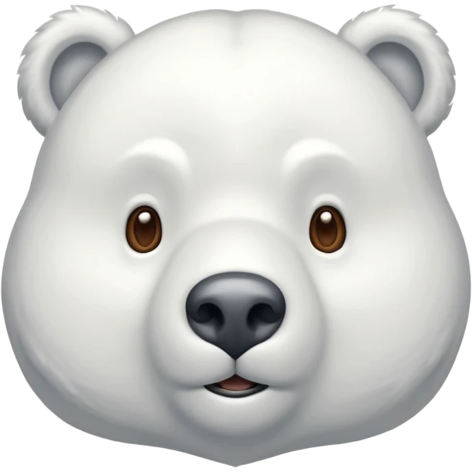 un ours polaire cagoulé emoji