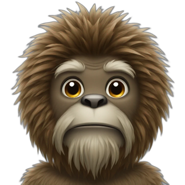 brown yeti in clothing emoji