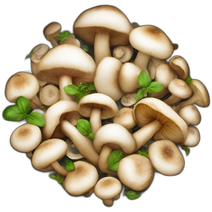 sauté mushrooms in a frying pan emoji