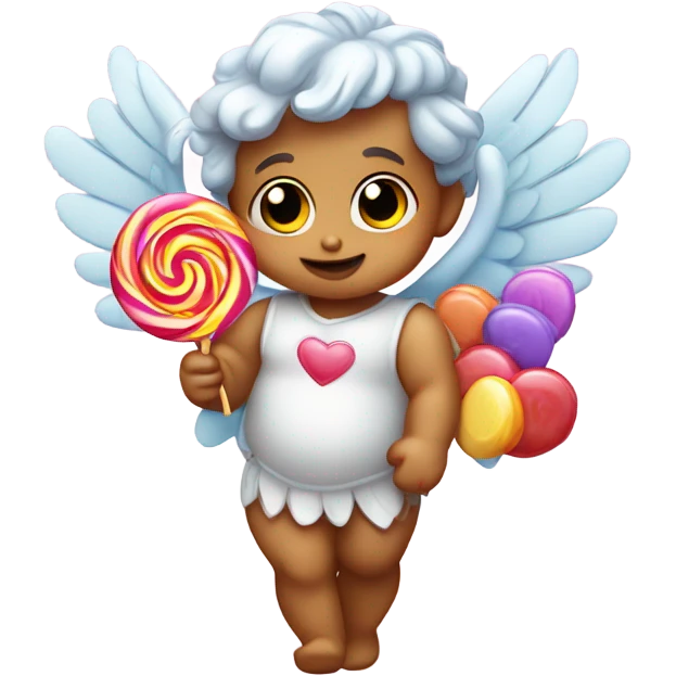 Cupid with candy emoji