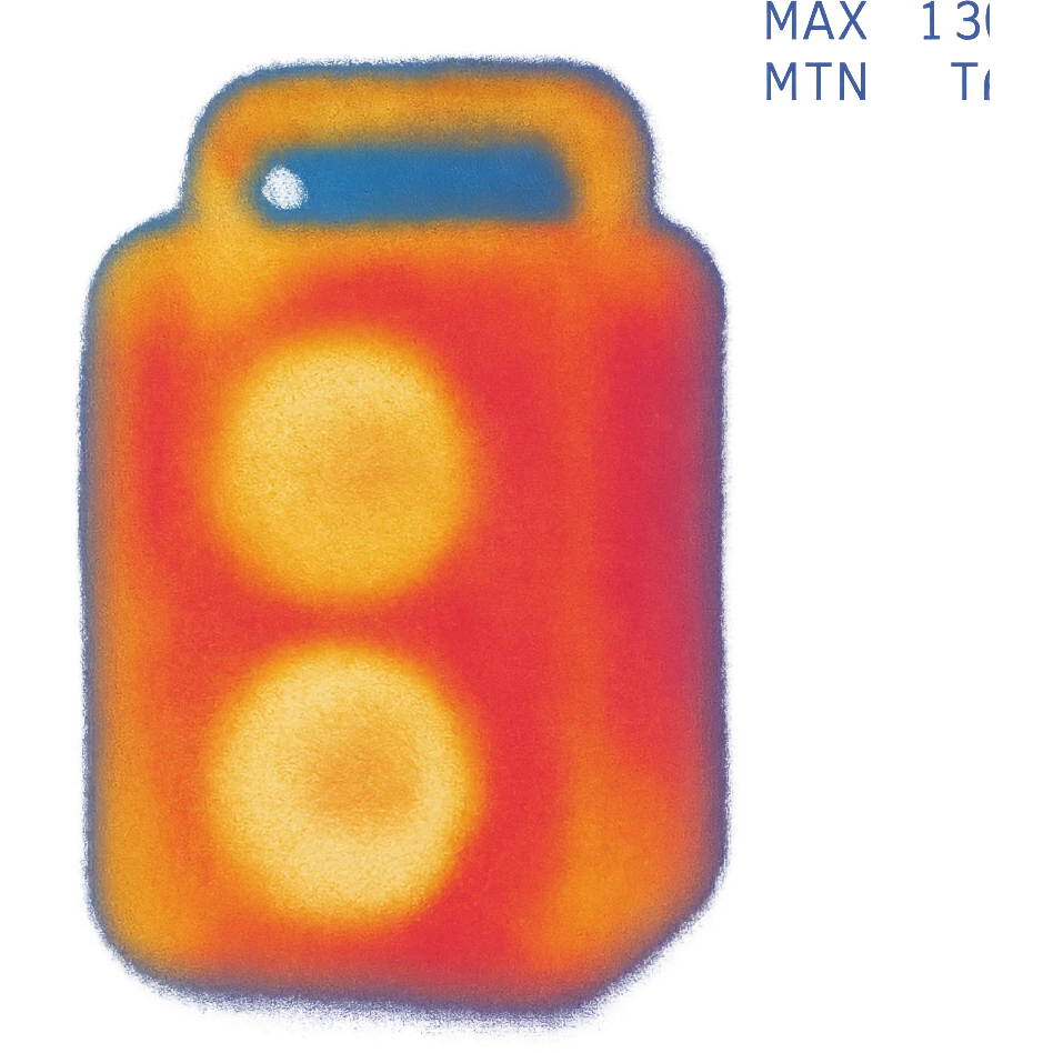 A boombox column emoji