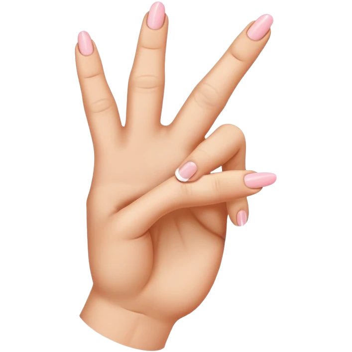 Hang with pointer finger and pinky curled in and middle and ring fingering extended  emoji